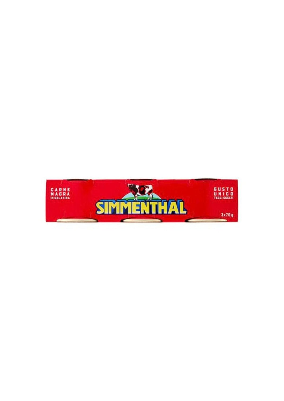 Simmenthal Rindfleisch in pflanzlicher Gelatine – italienisch Original – 3er-Pack – 3 × 70 g