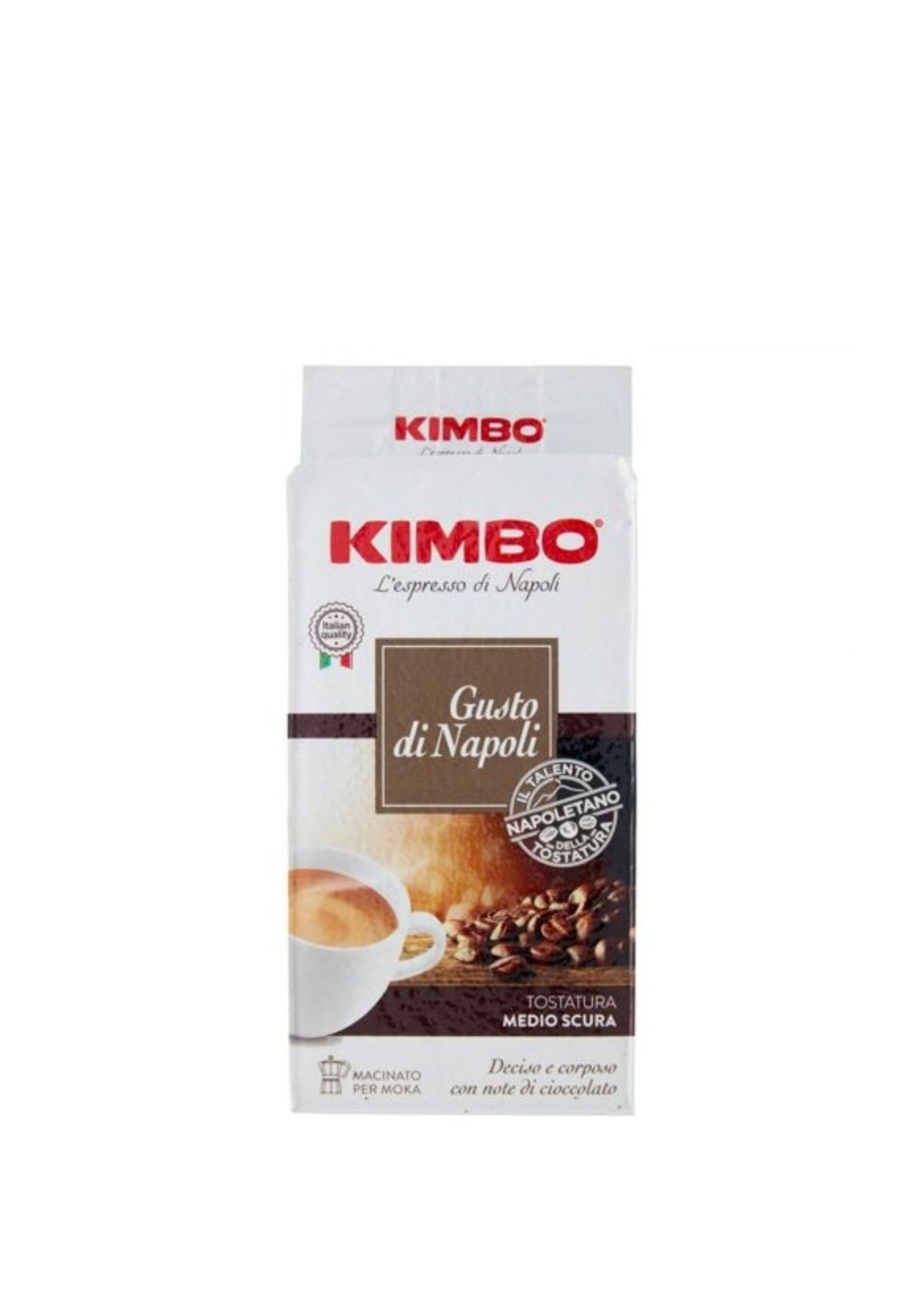 Kimbo Gusto di Napoli Gemahlener Kaffee (250g Packung) – traditioneller neapolitanischer Espresso für Moka