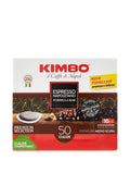 Kimbo Espresso Napoletano  Kaffeepads 44mm kompostierbar (50er-Pack / 365g) – neapolitanischer Barista-Espresso extra kräftig