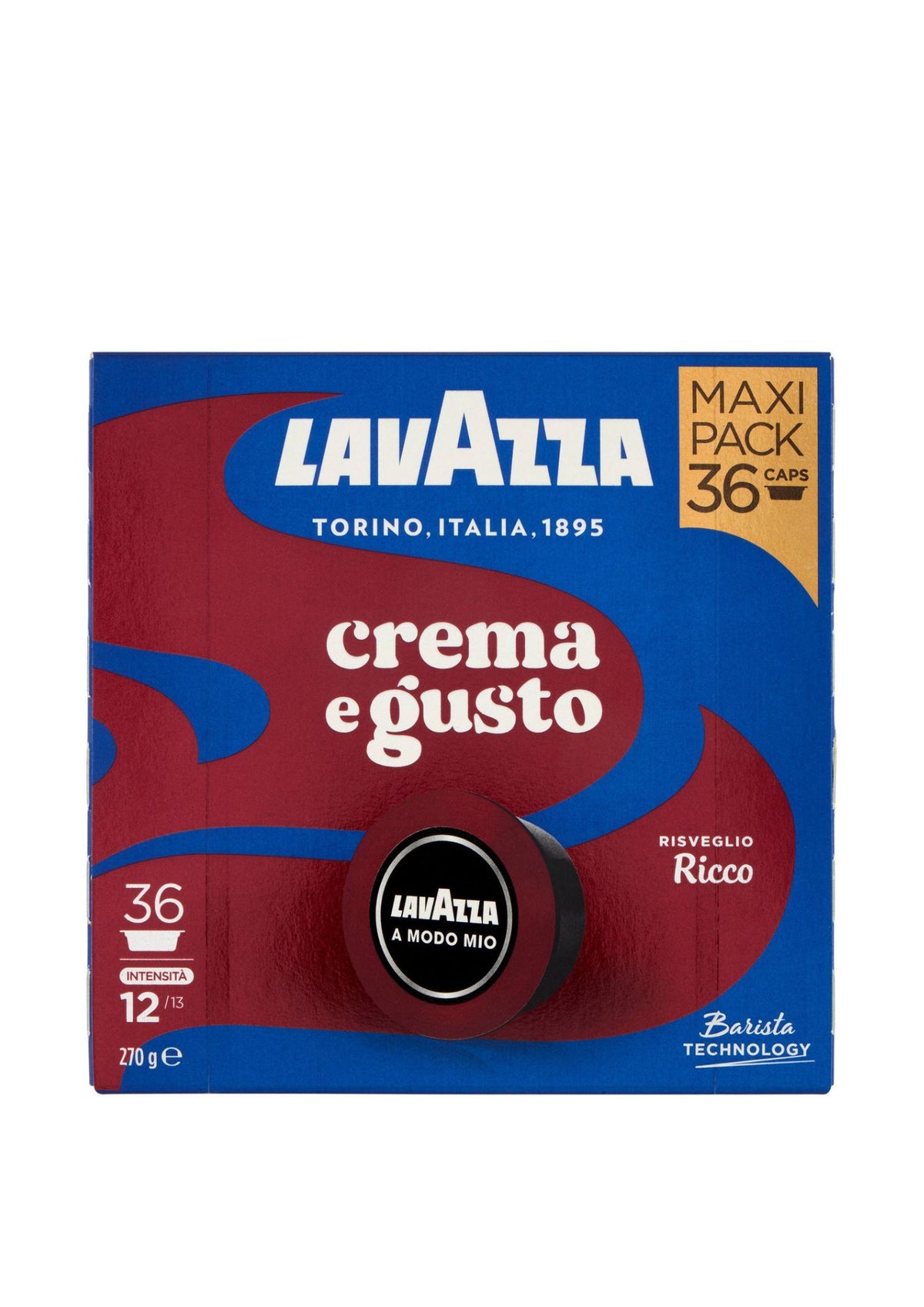 Lavazza A Modo Mio Crema e Gusto Ricco Kapseln (36er-Pack / 270g) – italienischer Espresso