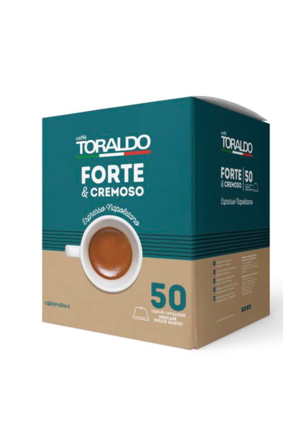Caffè Toraldo Forte e Cremoso Nescafé® Dolce Gusto®* kompatible Kapseln (50er-Pack / 50 x 9,5g) – extra intensiver neapolitanischer Bar-Espresso