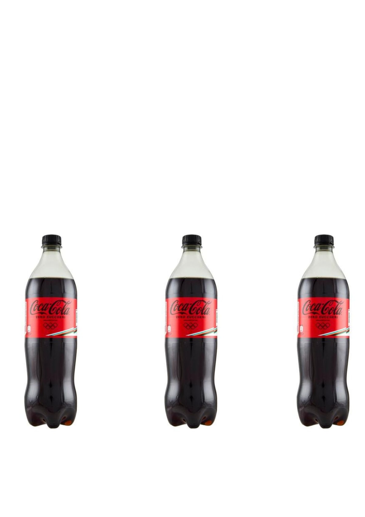 Coca-Cola Zero Zuccheri PET Flaschen (3er-pack/3x 1L) – kalorienfrie