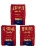 Barilla Al Bronzo Fusilli (3 x 500g) – Pasta aus der Emilia-Romagna – italienisch Original