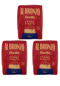 Barilla Al Bronzo Penne Rigate (3 x 500g) – Pasta aus der Emilia-Romagna – italienisch Original