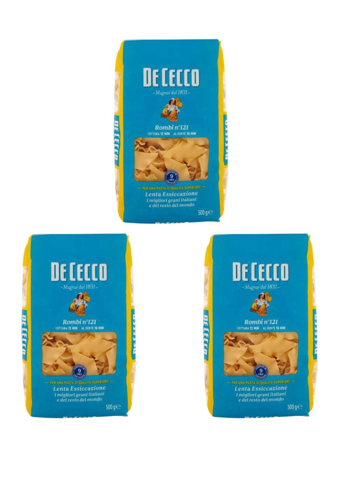 De Cecco Rombi N° 121 (3er-Pack / 3 x 500g) – Pasta aus den Abruzzen – italienisch Original