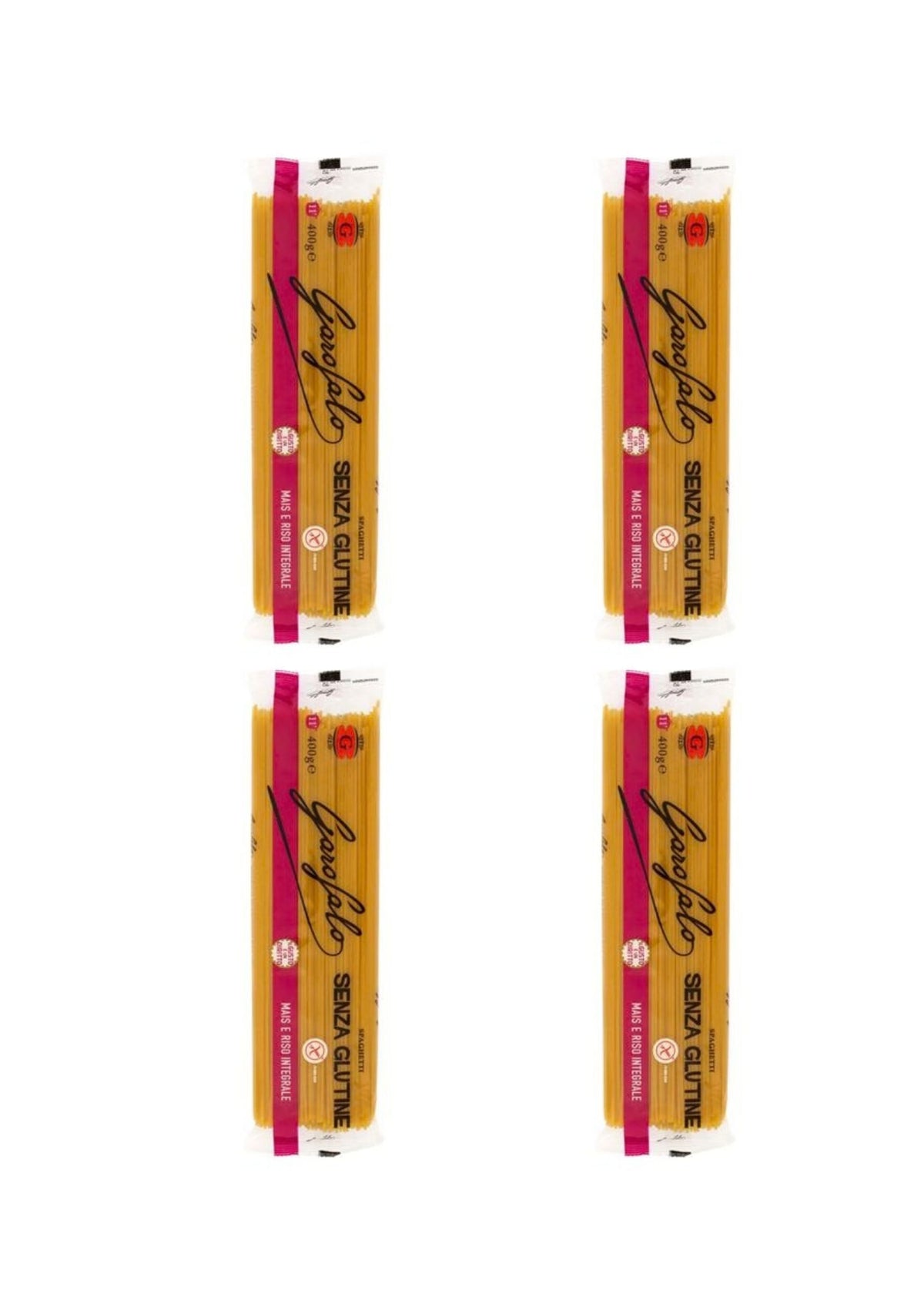 Garofalo Spaghetti Senza Glutine (4 x 400g) – Glutenfreie Pasta aus Gragnano – italienisch Original