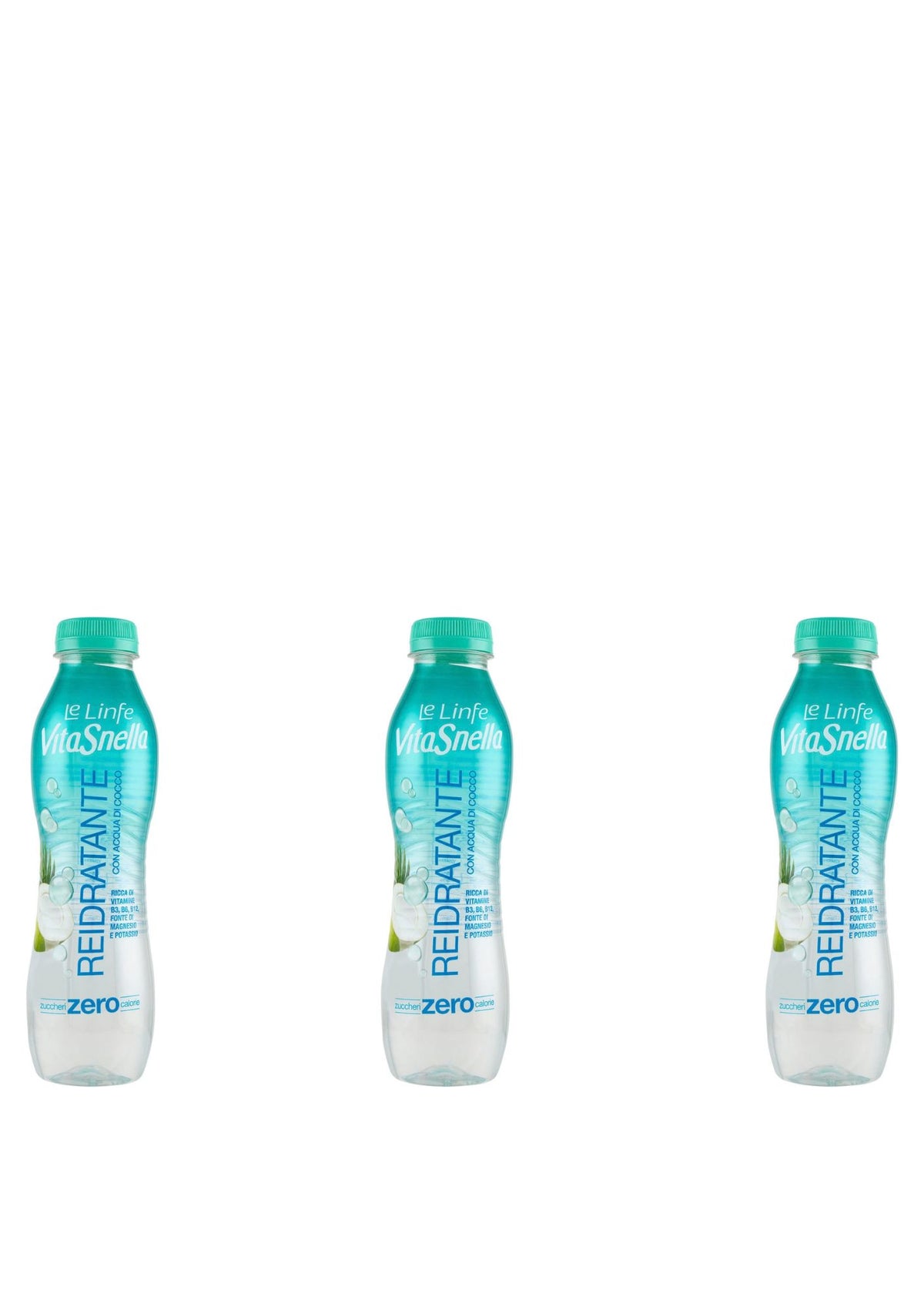 Vitasnella Le Linfe Kokoswasser Erfrischungsgetränk (3 x 0,5L PET) – italienisch Original