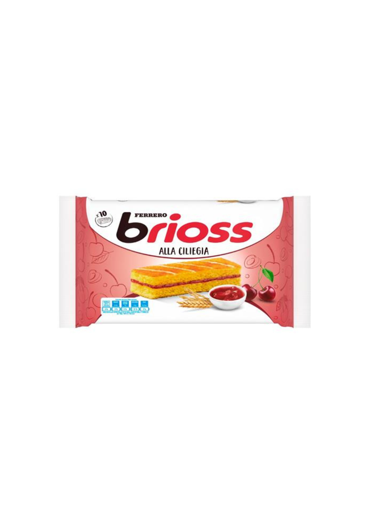 Ferrero Brioss Kirsche (10er-Pack) - 10x28g – italienisch Original
