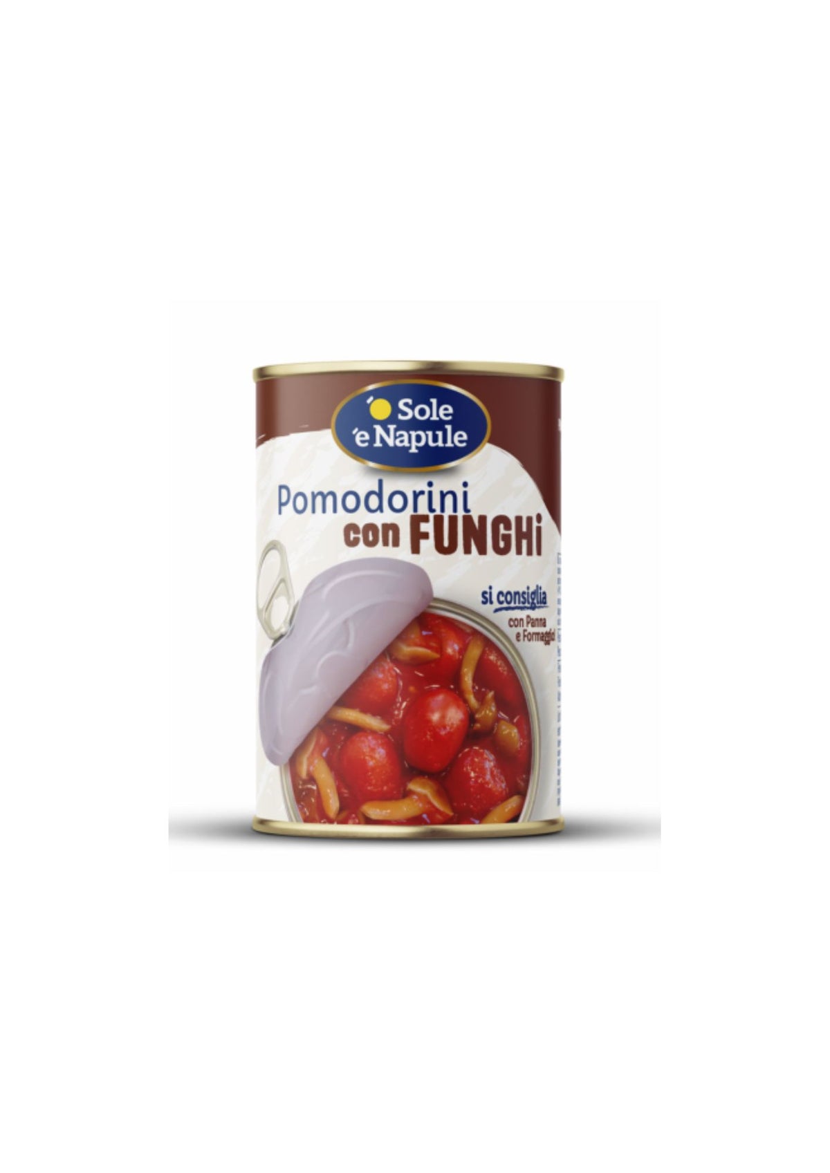 O' Sole 'e Napule Kirschtomaten mit Pilzen und Chili – italienisch Original – 3er-Pack – 3 × 400 g