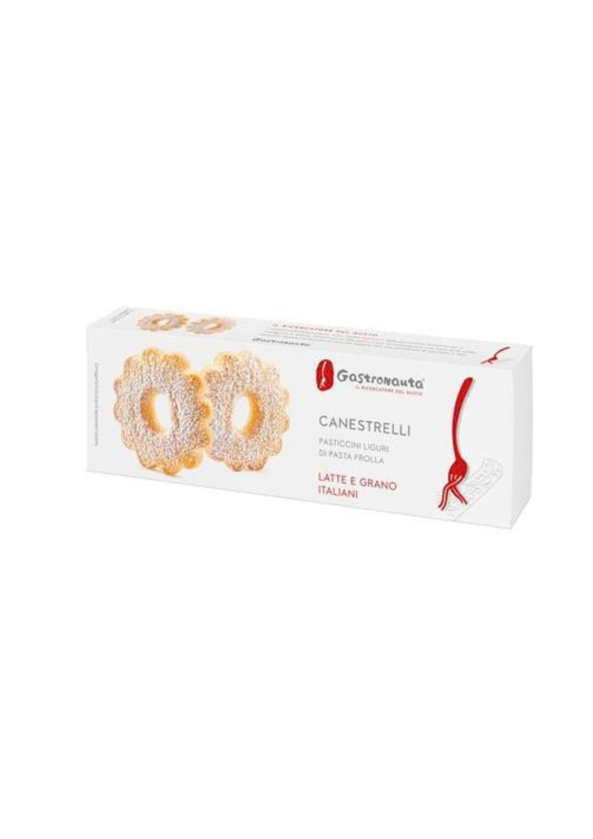 Gastronauta – Canestrelli Buttergebäck mit Puderzucker – italienisch Original – 1 × 135 g