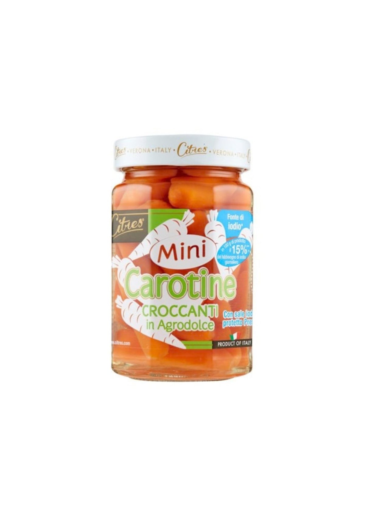 Citres Mini Karotten in süß-saurer Marinade – italienisch Original – 290 g