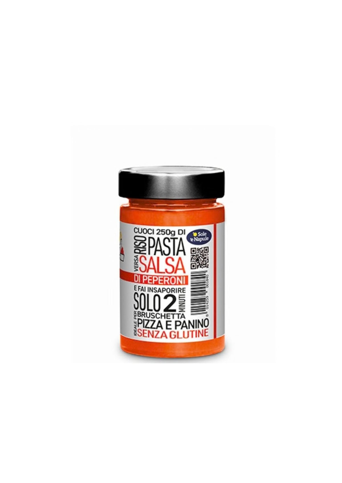 O' Sole 'e Napule Geröstete Paprika-Sauce – italienisch Original – 190 g