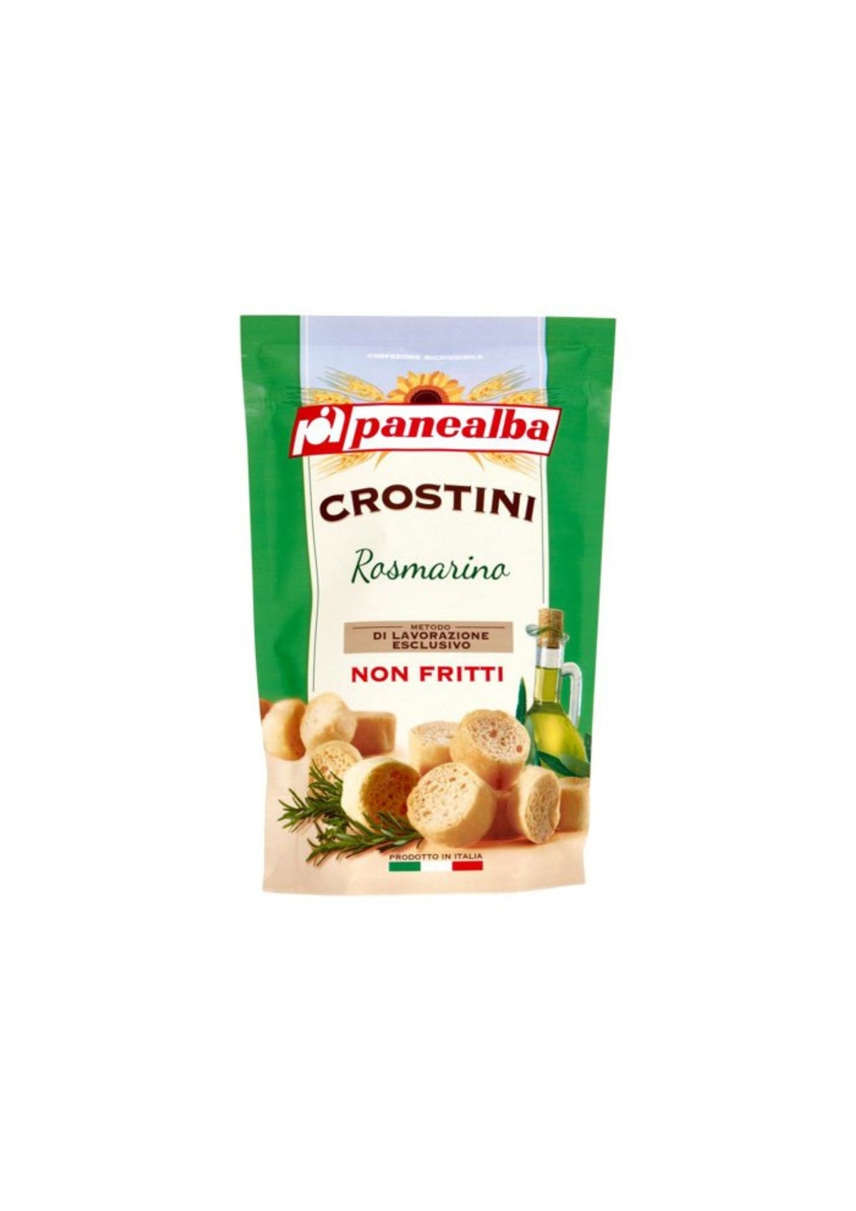 Panealba Crostini mit Rosmarin – italienisch Original – 3er-Pack – 3 × 100 g