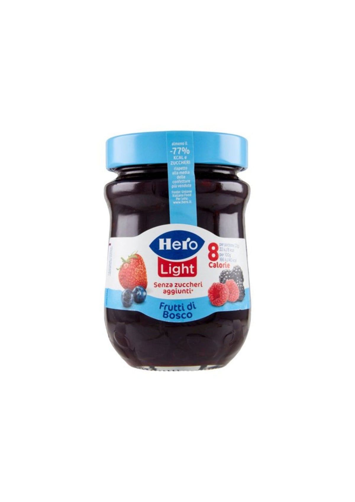 Hero Light – Leichte Waldfruchtkonfitüre ohne Zuckerzusatz – 1 × 280 g