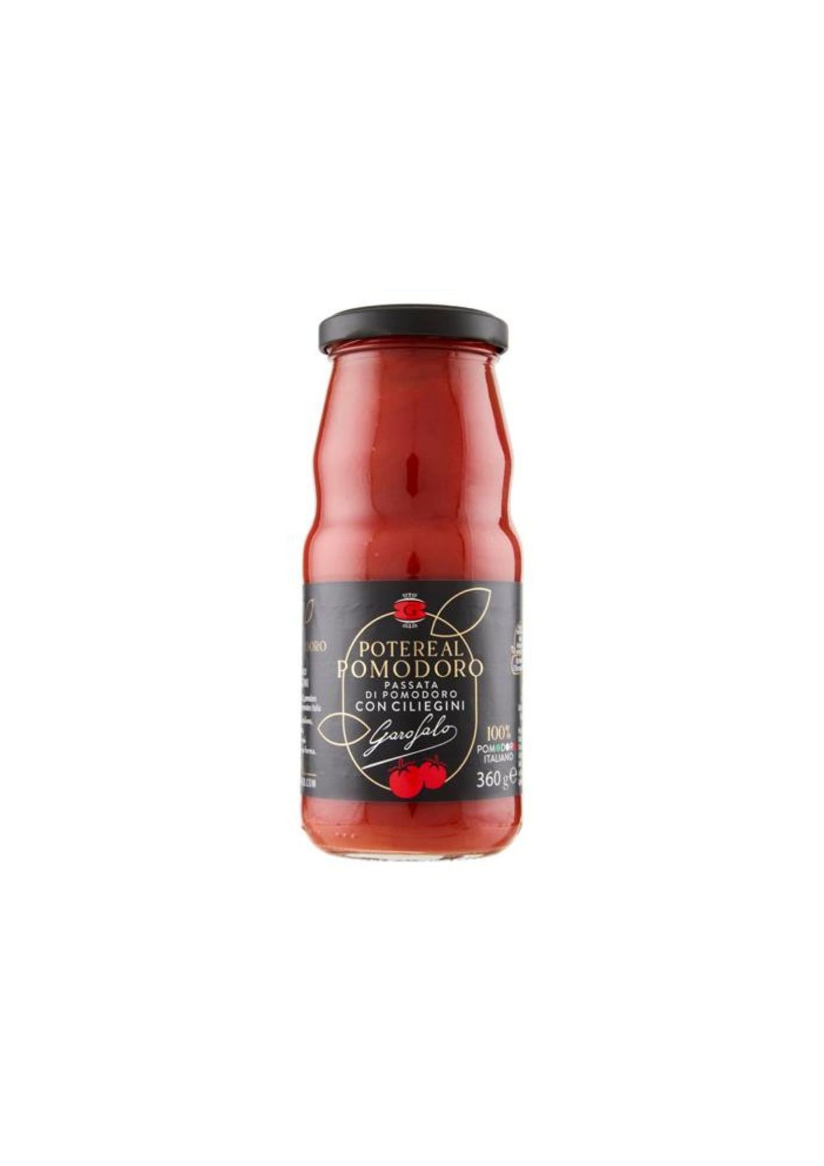Garofalo Passierte Tomaten mit Kirschtomaten – italienisch Original – 3er-Pack – 3 × 360 g