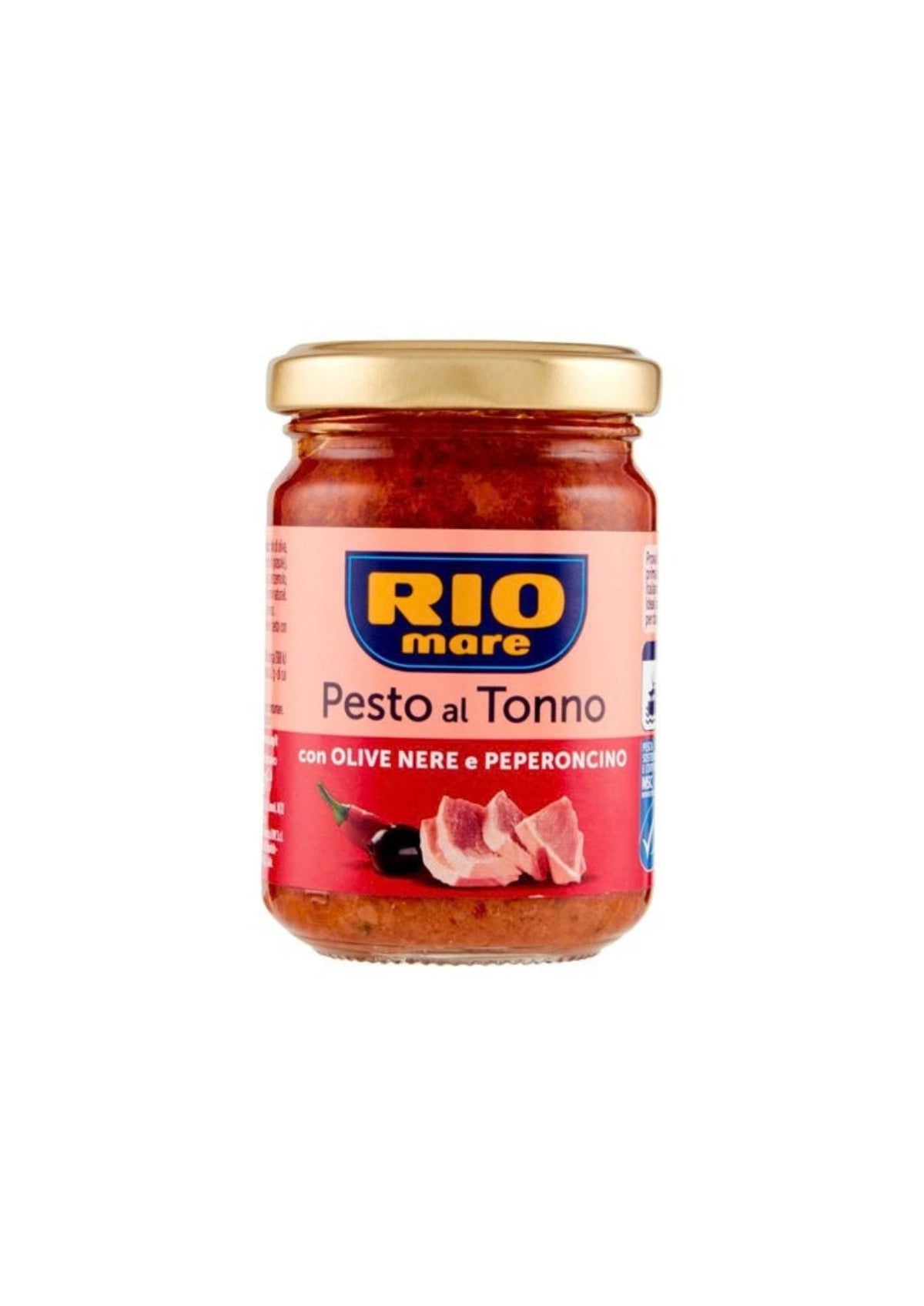 Rio Mare Thunfisch-Pesto mit schwarzen Oliven und Chili – italienisch Original – 130 g