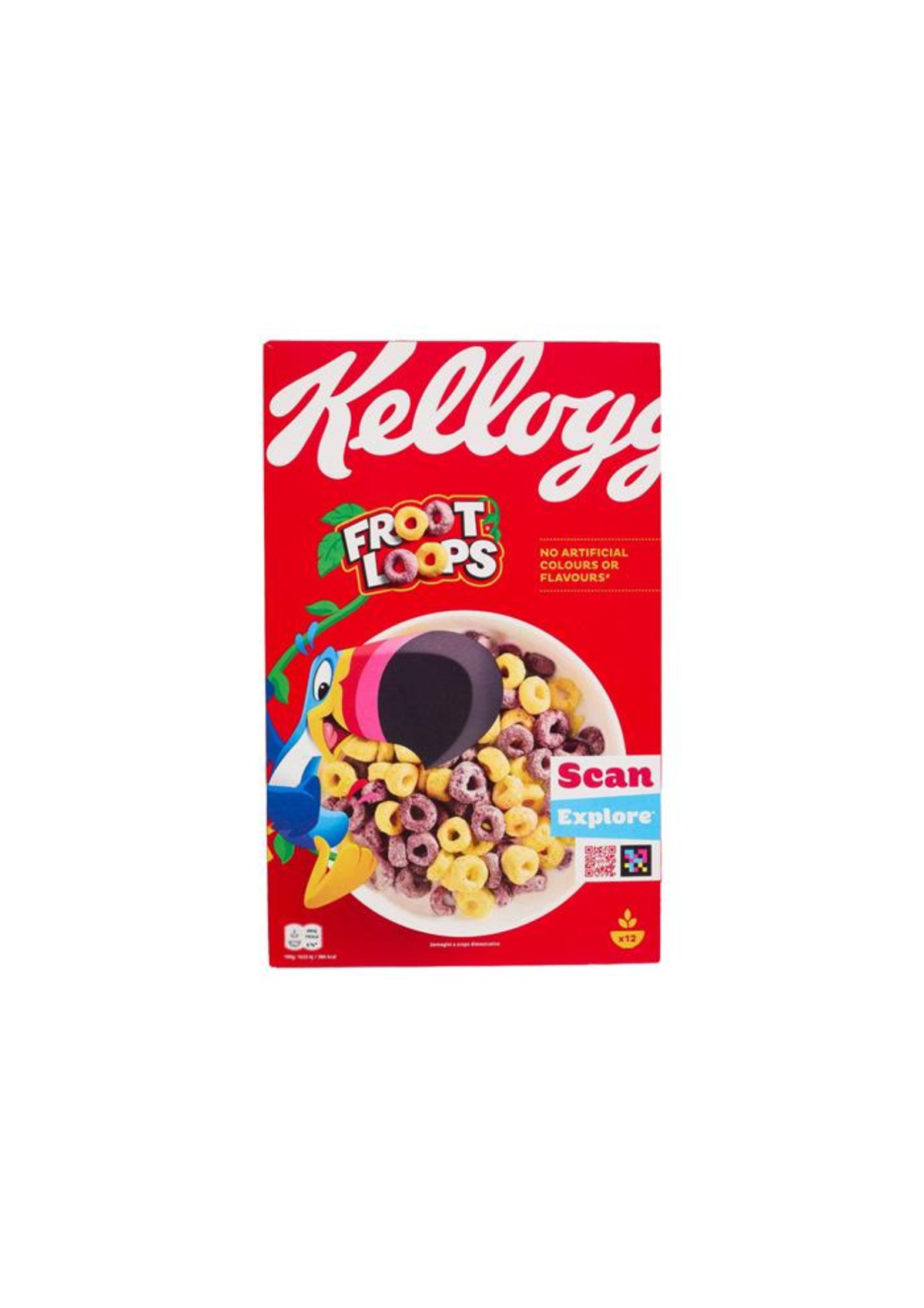 Kellogg’s Froot Loops – Knusprige Cerealien mit Fruchtgeschmack – 1 × 375 g
