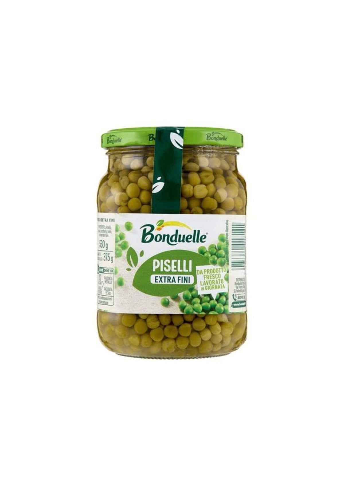 Bonduelle Extra Feine Erbsen – italienisch Original – 530 g