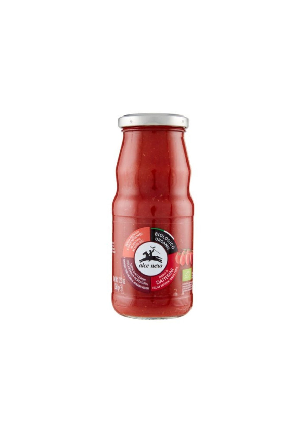 Alce Nero Passierte Bio-Datteltomaten – italienisch Original – 3er-Pack – 3 × 350 g