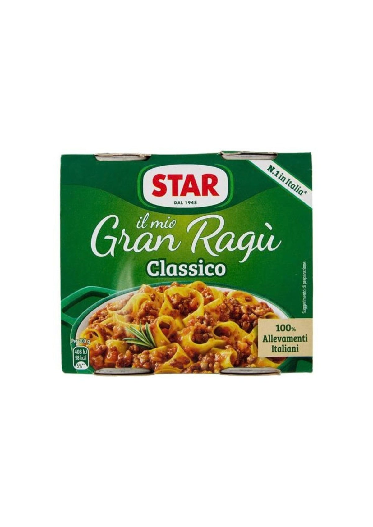 Star Gran Ragù Classico – Klassische Fleischsauce – italienisch Original – 2er-Pack – 2 × 180 g