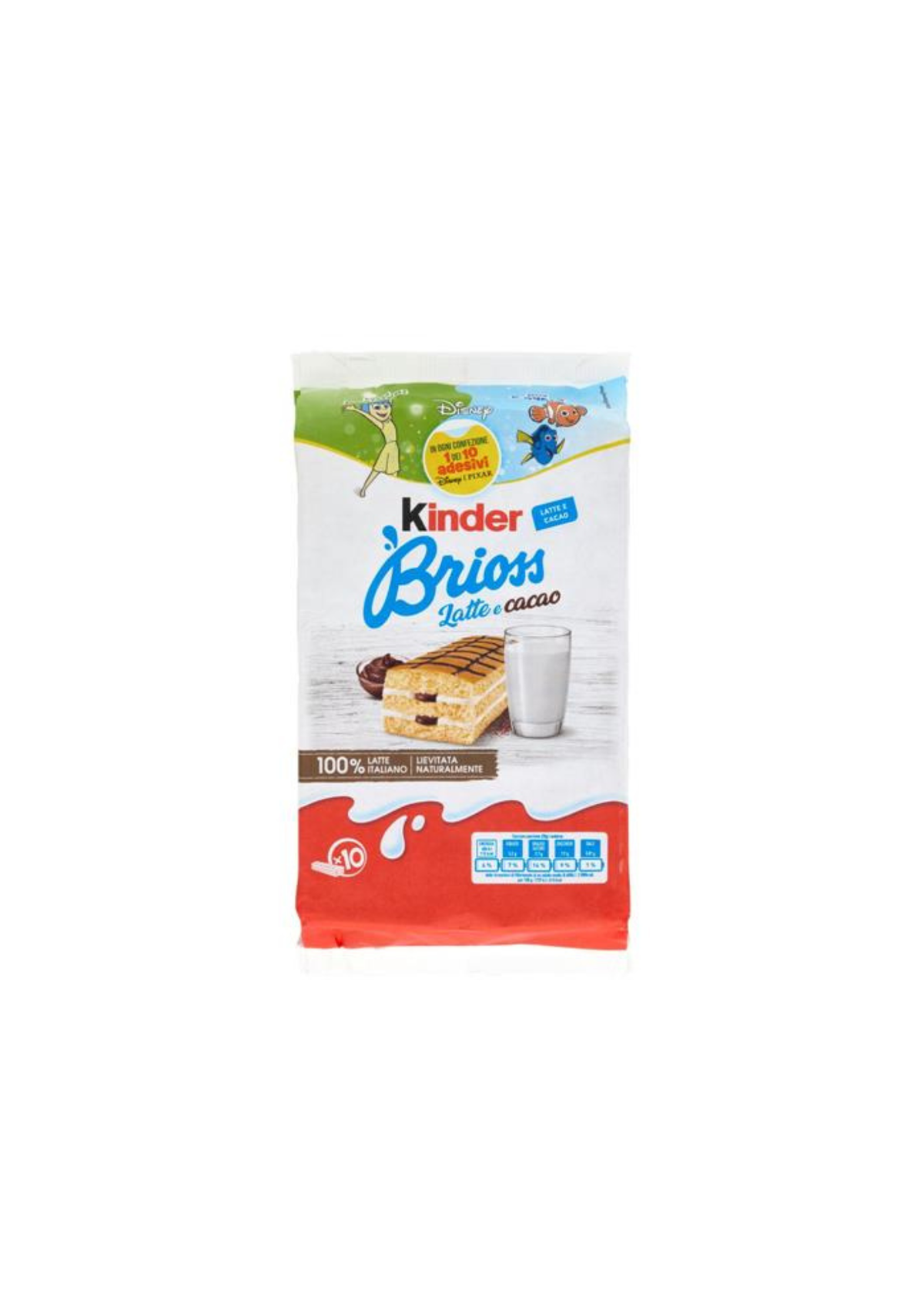 Kinder Brioss Milch & Kakao (10er-Pack) - 10x28g – italienisch Original