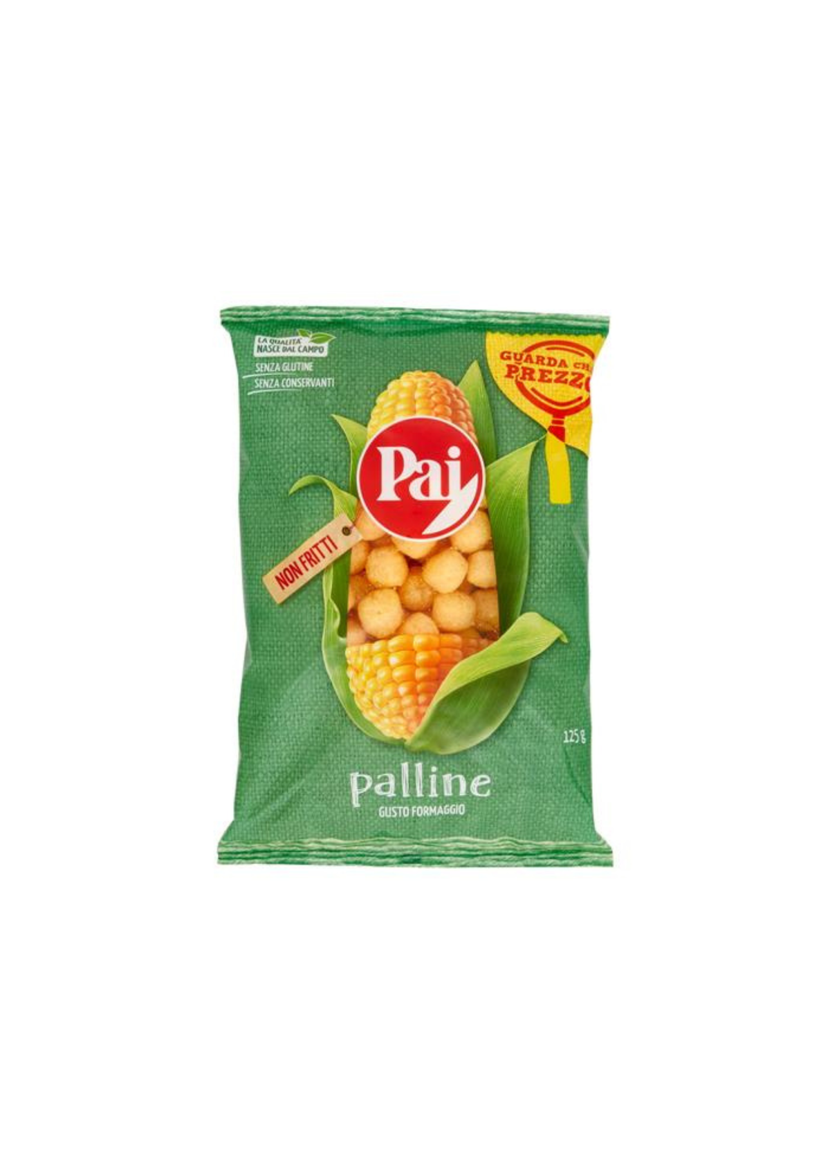 PAI Palline al Gusto di Formaggio (3er-pack) – 3x125 g – Original italienischer Snack