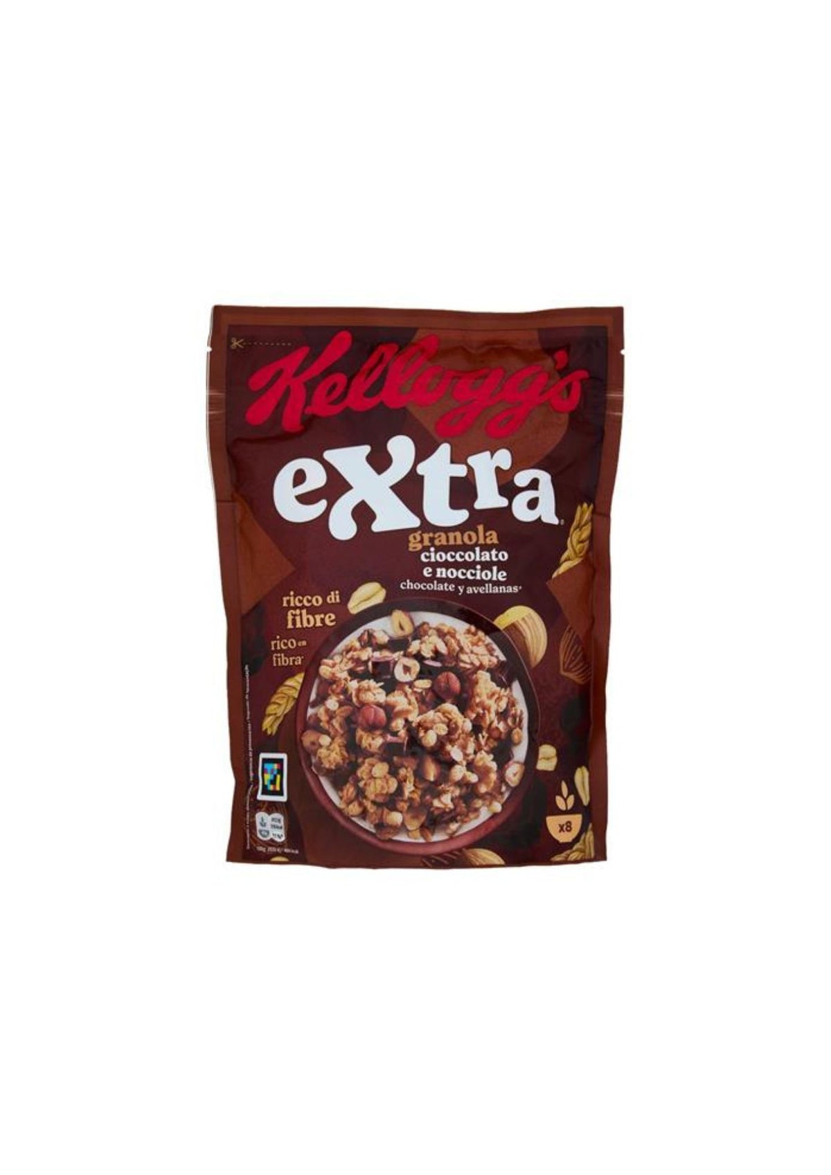 Kellogg’s Extra – Knusprige Hafer-Granola mit Schokolade und Haselnüssen – 1 × 375 g