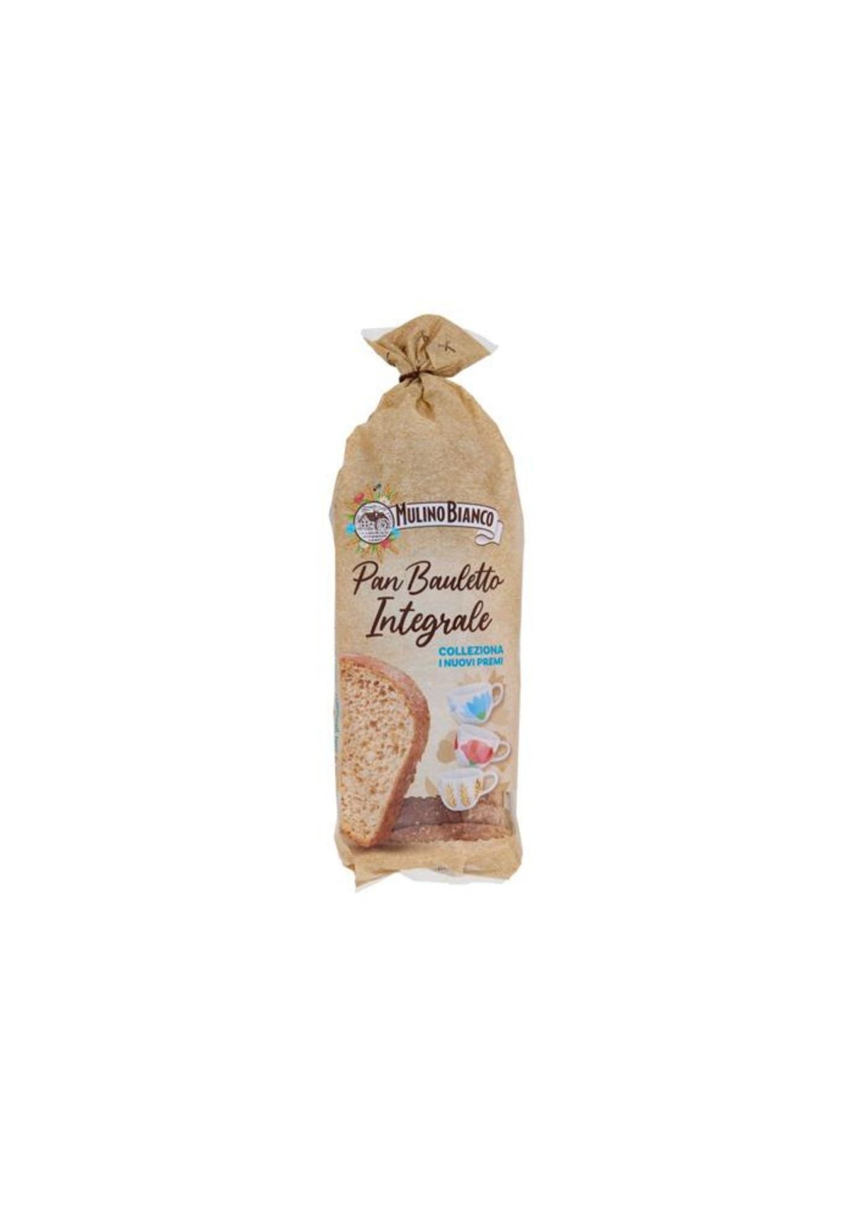 Mulino Bianco Pan Bauletto Vollkorn – Vollkorn-Sandwichbrot – italienisch Original – 2er-Pack – 2 × 400 g