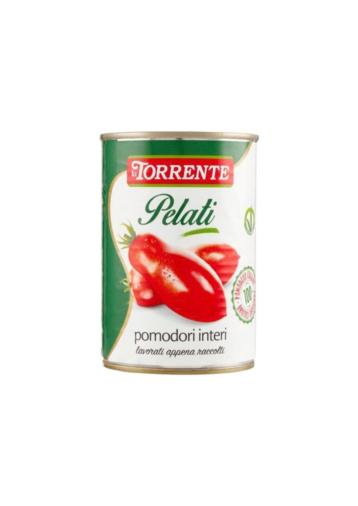 La Torrente Geschälte ganze Tomaten – italienisch Original – 3er-Pack – 3 × 400 g