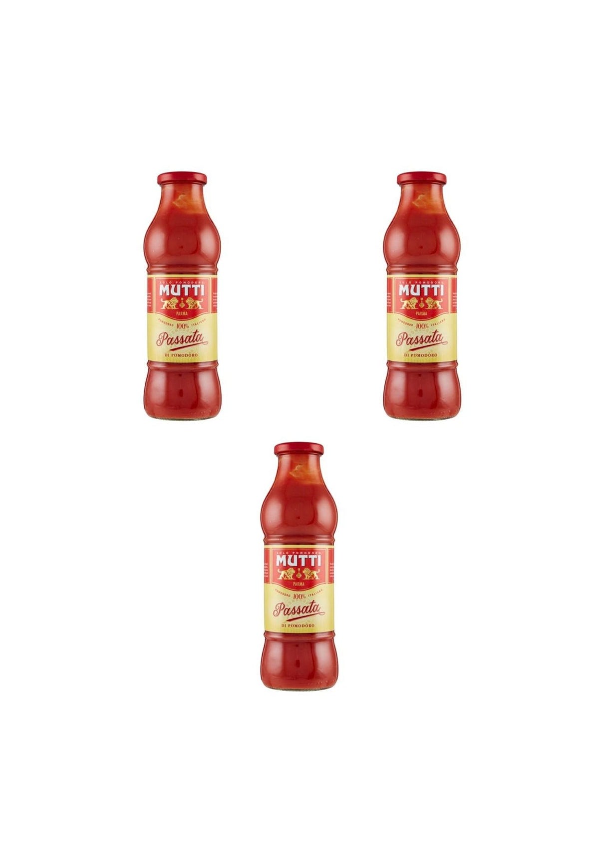 Mutti Passierte Tomaten – italienisch Original – 3er-Pack – 3 × 700 g