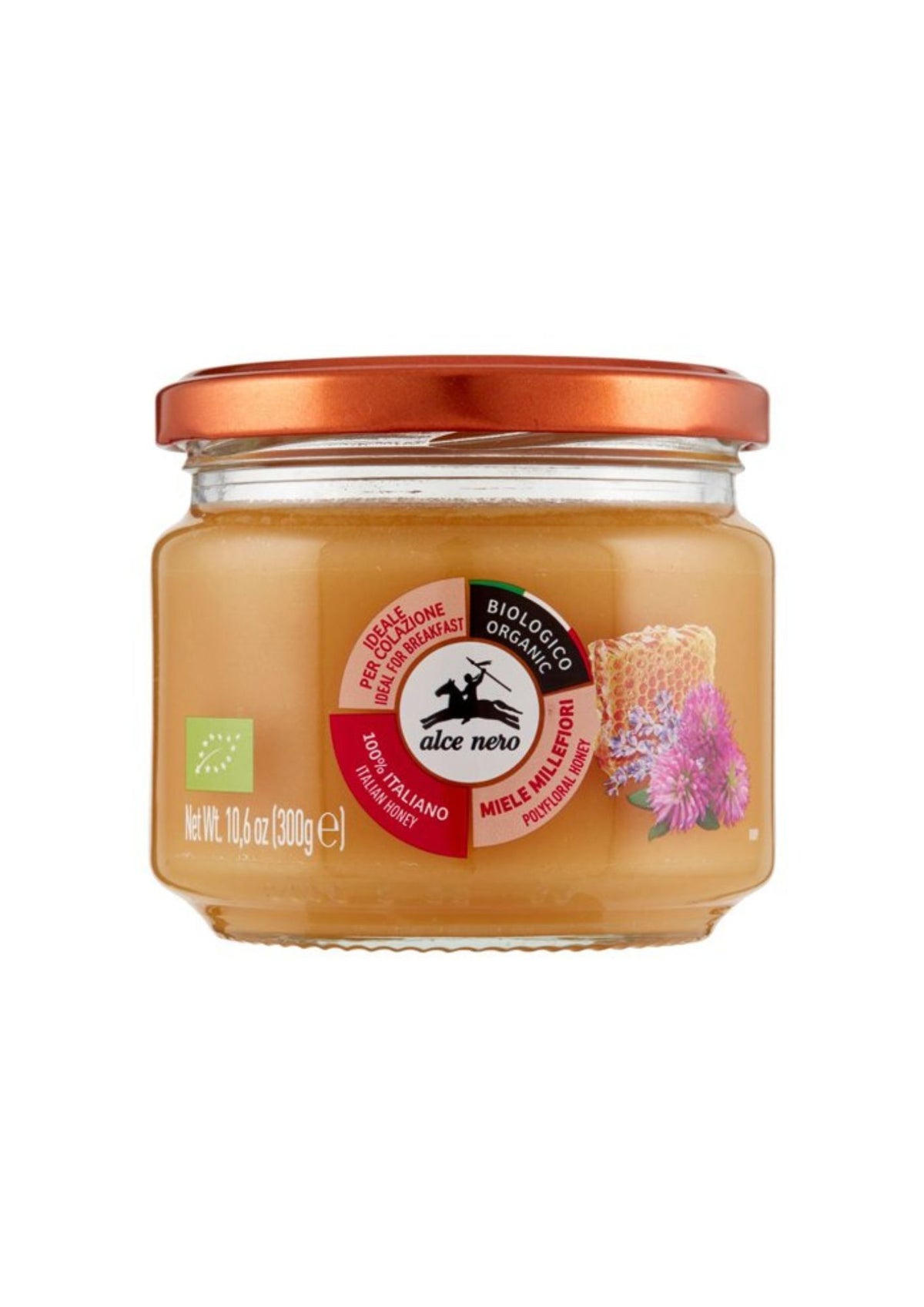 Alce Nero – Bio-Millefiori-Honig – italienisch Original – 1 × 300 g