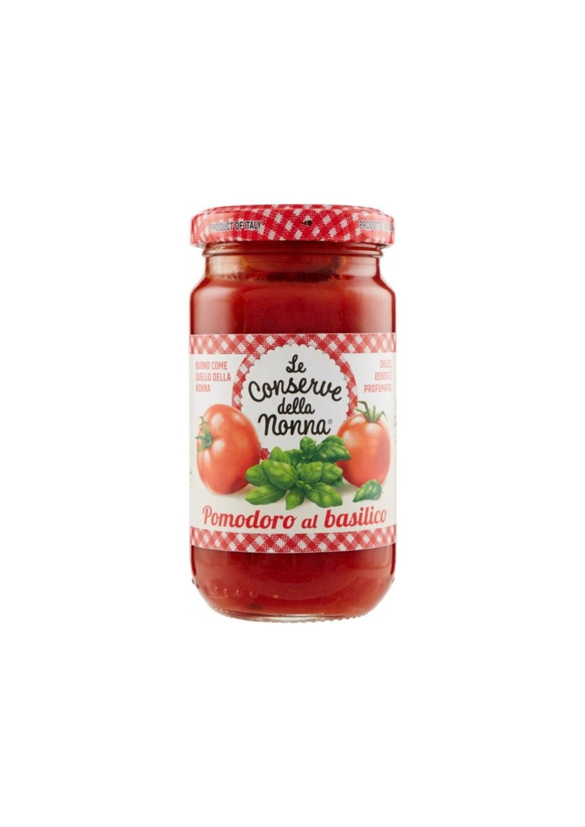Le Conserve della Nonna Tomatensauce mit Basilikum – italienisch Original – 190 g