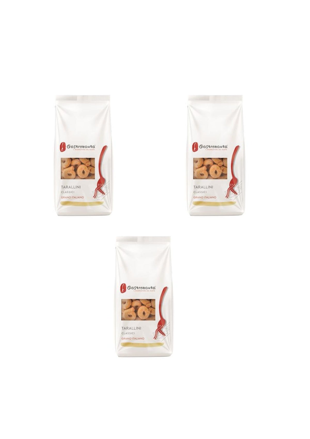 Gastronauta Tarallini Klassisch (3er-pack) – 3x250 g – Original italienischer Snack