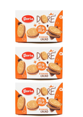 Doria Dorè Cacao – Biscotti al cacao – originale italiano – confezione da 3 – 3 × 75 g